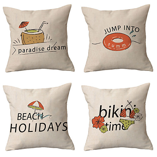 

Double Side Cushion Cover 4PC Soft Decorative Square Throw Pillow Cover Cushion Case Pillowcase for Sofa Bedroom Superior Quality Machine Washable