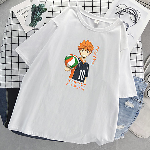 

Inspired by Haikyuu Cosplay Cosplay Costume T-shirt Polyester / Cotton Blend Print T-shirt For Women's / Men's