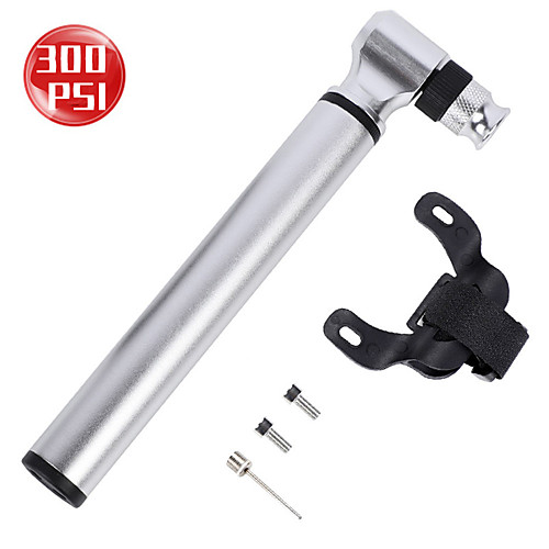 

Mini Bike Pump Inflated For Road Bike Mountain Bike MTB Folding Bike Recreational Cycling Cycling Bicycle Aluminum Alloy Silver Black