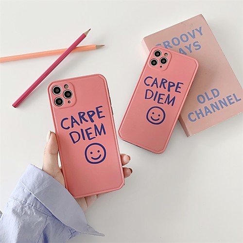 

Phone Case For Apple Back Cover iPhone 12 Pro Max 11 SE 2020 X XR XS Max 8 7 Shockproof Dustproof Word / Phrase TPU