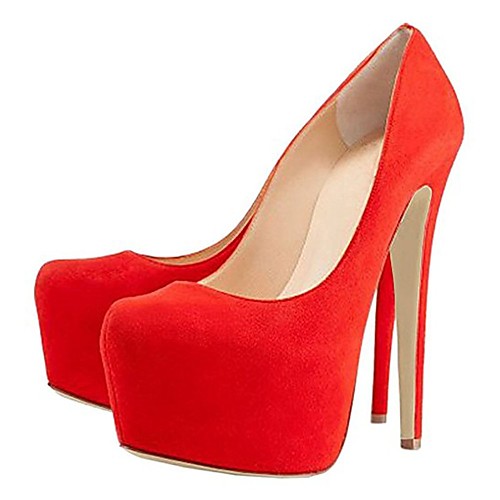 

Women's Heels Stiletto Heel Round Toe Satin Solid Colored Black Purple Red