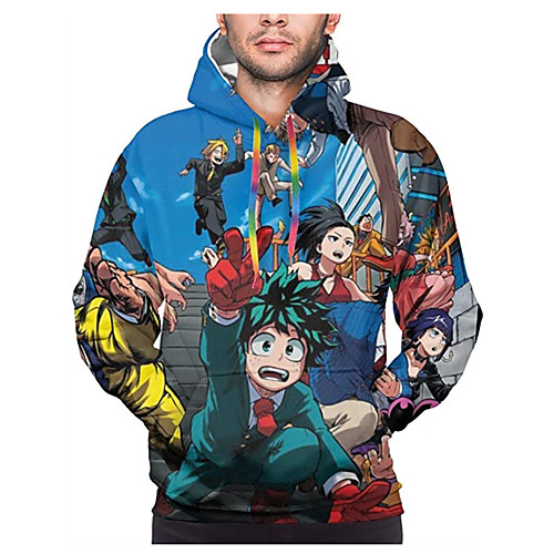 

Inspired by My Hero Academia / Boku No Hero Midoriya Izuku Cosplay Costume Hoodie Terylene 3D Printing Harajuku Graphic Hoodie For Women's / Men's