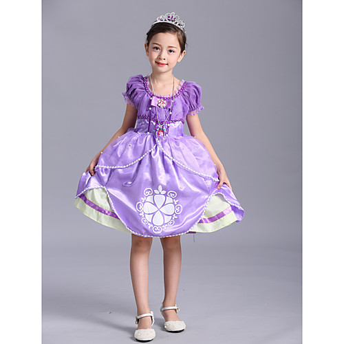 

Movie / TV Theme Costumes Princess Dress Cosplay Costume Kid's Girls' Tutus Halloween Performance Party & Evening Festival Halloween Festival / Holiday Tulle Terylene Purple Easy Carnival Costumes