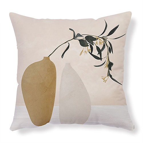 

Hand-Painted Pattern Double Side Cushion Cover 1PC Soft Decorative Square Pillowcase for Sofa bedroom Car Chair Superior Quality Outdoor Cushion for Patio Garden Farmhouse Bench Couch