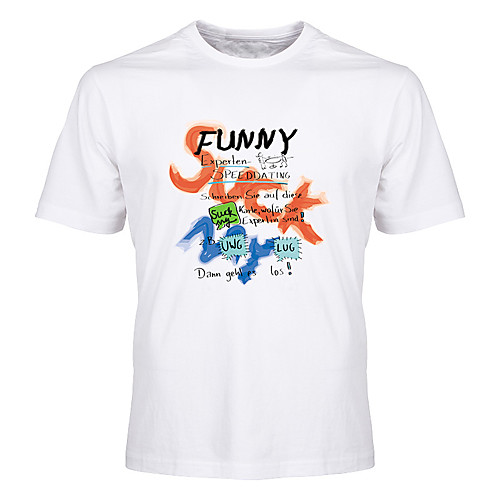 

Men's Unisex Tee T shirt Hot Stamping Graphic Prints Letter Plus Size Print Short Sleeve Casual Tops Cotton Basic Fashion Designer Big and Tall White Black Blue