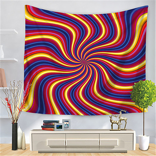 

Psychedelic Abstract Wall Tapestry Art Decor Blanket Curtain Hanging Home Bedroom Living Room Decoration Polyester Hippie