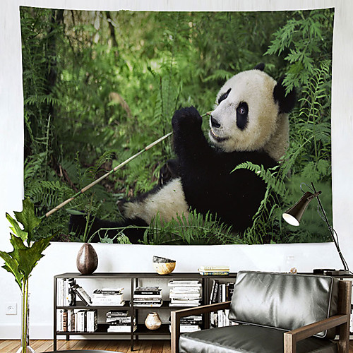 

Wall Tapestry Art Decor Blanket Curtain Hanging Home Bedroom Living Room Decoration Polyester Panda