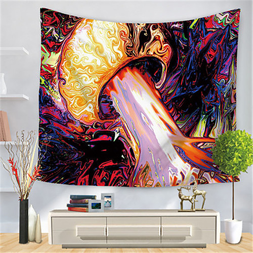 

Psychedelic Abstract Wall Tapestry Art Decor Blanket Curtain Hanging Home Bedroom Living Room Decoration Polyester Hippie