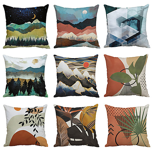 

Double Side Cushion Cover 1PC Soft Decorative Square Throw Pillow Cover Cushion Case Pillowcase for Sofa Bedroom Superior Quality Machine Washable