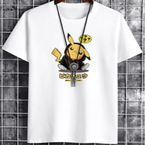 

Men's Unisex Tee T shirt Hot Stamping Graphic Prints Character Plus Size Print Short Sleeve Casual Tops Cotton Basic Fashion Designer Big and Tall White Black Khaki