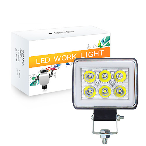 

OTOLAMPARA 4'' 18W LED Work Light Multi-functional IP67 Waterproof COB Auxiliary Warning LED DRL for Truck SUV ATV 1pcs