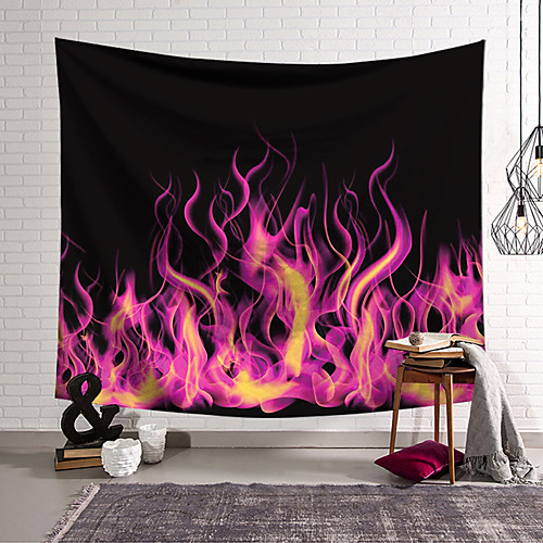 

Fire Wall Tapestry Art Decor Blanket Curtain Hanging Home Bedroom Living Room Decoration Polyester