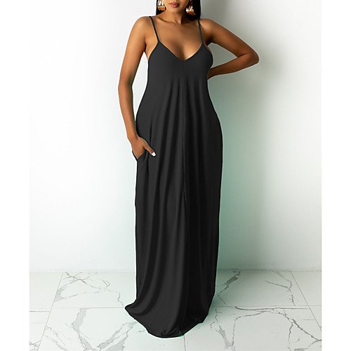 

smr10208 cross-border amazon new style european and american cross-border fashion summer casual loose sleeveless v-neck dress
