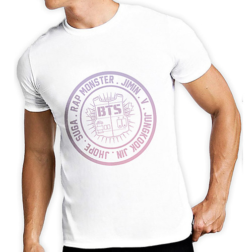 

Men's Unisex Tee T shirt Hot Stamping Graphic Prints Letter Plus Size Print Short Sleeve Casual Tops Cotton Basic Designer Big and Tall White