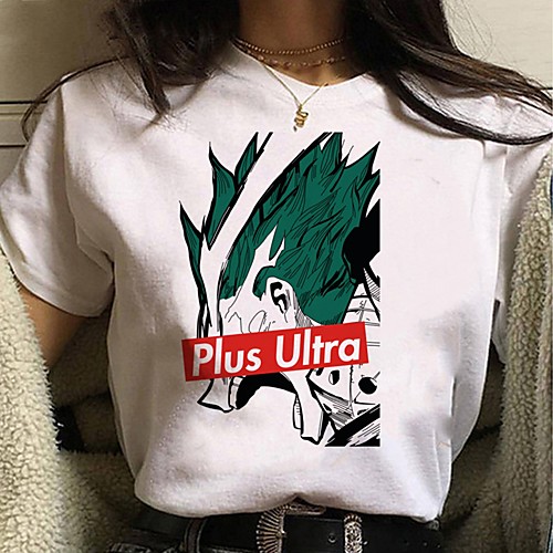 

Inspired by My Hero Academia / Boku No Hero Cosplay Anime Cartoon Polyester / Cotton Blend Print Harajuku Graphic Kawaii T-shirt For Women's / Men's