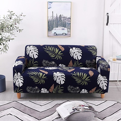 

Leaves Print Dustproof All-powerful Slipcovers Stretch Sofa Cover Super Soft Fabric Couch Cover with One Free Boster Case(Chair/Love Seat/3 Seats/4 Seats)