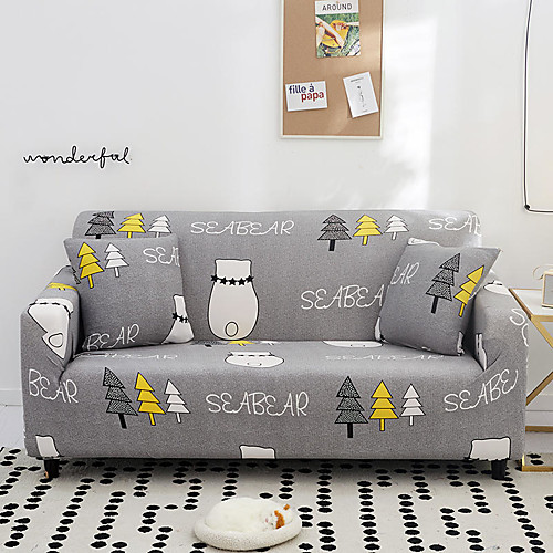 

2021 New Stylish Simplicity Print Sofa Cover Stretch Couch Slipcover Super Soft Fabric Retro Hot Sale Couch Cover