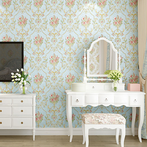 

Wallpaper Wall Covering Sticker Film Peel and Stick Removable Damask Vinyl PVC Home Décor 30053cm