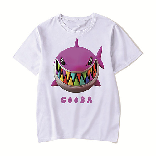 

Men's Unisex Tee T shirt Hot Stamping Anime Graphic Prints Plus Size 6ix9ine Print Short Sleeve Casual Tops Cotton Basic Designer Big and Tall White Black Red