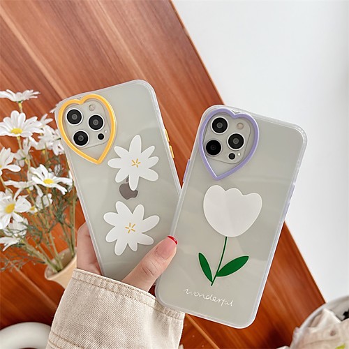 

Phone Case For Apple Back Cover iPhone 12 Pro Max 11 SE 2020 X XR XS Max 8 7 Shockproof Dustproof Flower TPU