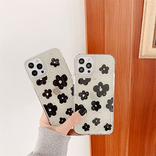 

Phone Case For Apple Back Cover iPhone 12 Pro Max 11 SE 2020 X XR XS Max 8 7 Shockproof Dustproof Flower TPU