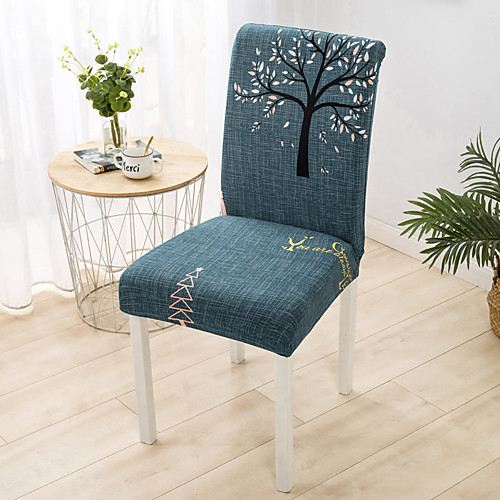 

Tree Print Super Soft Chair Cover Stretch Removable Washable Dining Room Chair Protector Slipcovers Home Decor Dining Room Seat Cover