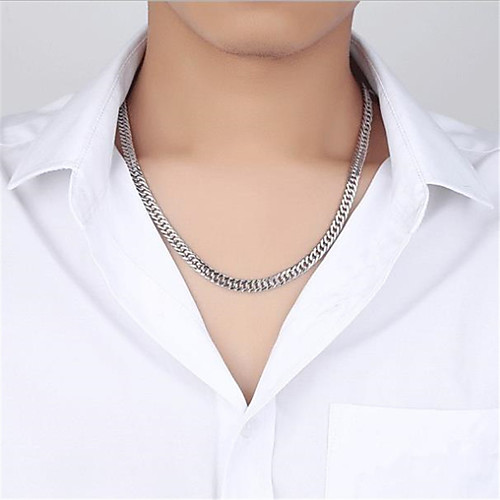 

White Synthetic Diamond Pendant Necklace Chain Necklace Rolo Letter Punk Trendy Casual / Sporty Fashion Copper Silver Plated Silver 405 cm Necklace Jewelry 1pc For Anniversary Sport Street Birthday