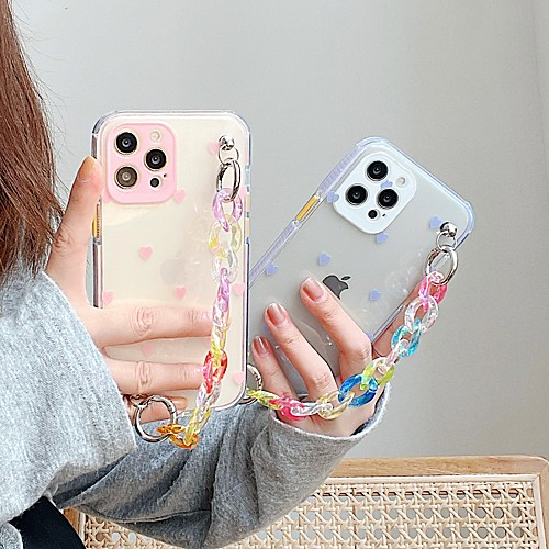 

Phone Case For Apple Back Cover iPhone 12 Pro Max 11 SE 2020 X XR XS Max 8 7 Shockproof Dustproof Anti-lost Heart TPU