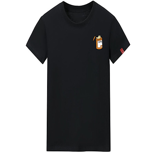 

Men's Unisex Tee T shirt Hot Stamping Cartoon Graphic Prints Plus Size Print Short Sleeve Casual Tops Cotton Basic Fashion Designer Big and Tall White Black Dark Gray