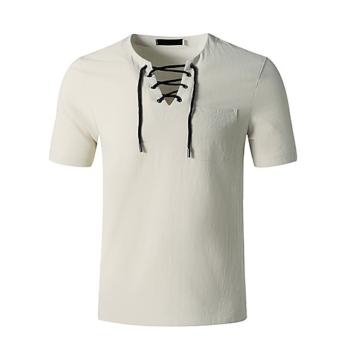

Men's T shirt non-printing Solid Color Short Sleeve Casual Tops Simple Lightweight Hip-Hop Comfortable White Army Green Black