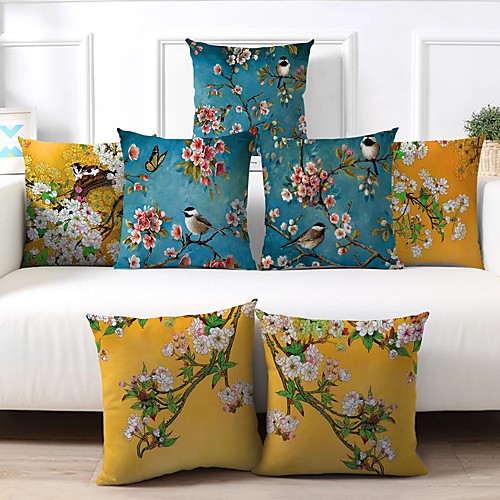 

Ins Double Side Cushion Cover 1PC Soft Decorative Square Pillowcase for Sofa bedroom Car Chair Superior Quality Outdoor Cushion Patio Throw Pillow Covers for Garden Farmhouse Bench Couch