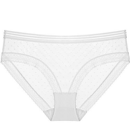

Women's Lace Brief Micro-elastic Low Waist Khaki S