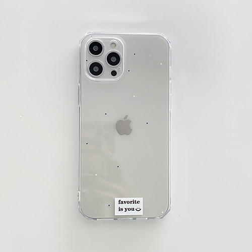 

Phone Case For Apple Back Cover iPhone 12 Pro Max 11 SE 2020 X XR XS Max 8 7 Shockproof Dustproof Word / Phrase TPU
