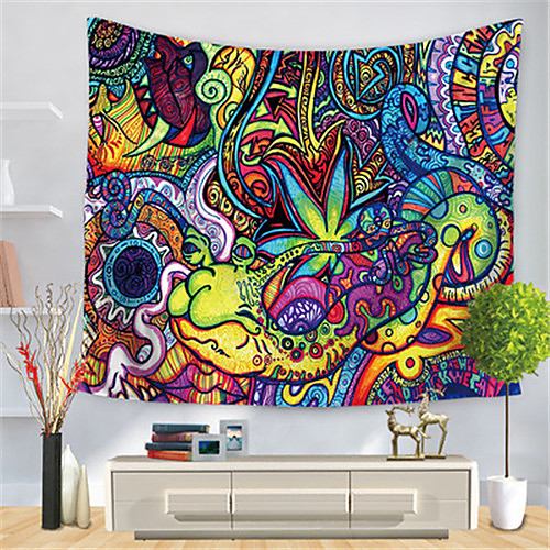 

Psychedelic Abstract Wall Tapestry Art Decor Blanket Curtain Hanging Home Bedroom Living Room Decoration Polyester Hippie