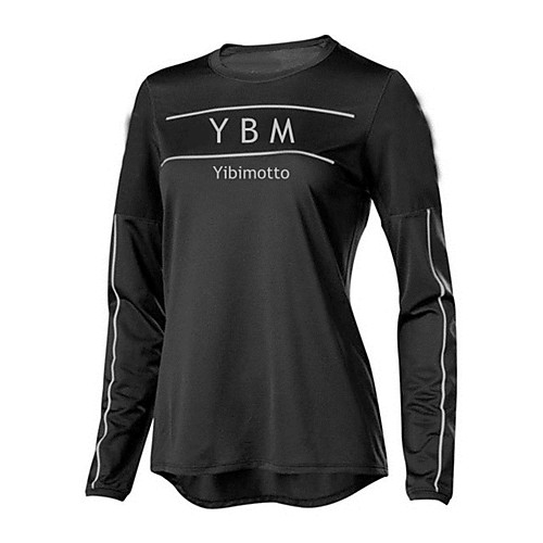 

CAWANFLY Women's Long Sleeve Cycling Jersey Summer Black Bike Top Mountain Bike MTB Road Bike Cycling Quick Dry Sports Clothing Apparel / Micro-elastic