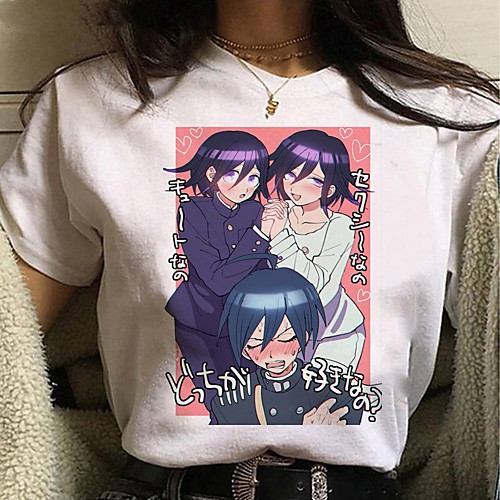 

Inspired by Danganronpa V3 Cosplay Anime Cartoon Polyester / Cotton Blend Print Harajuku Graphic Kawaii T-shirt For Women's / Men's
