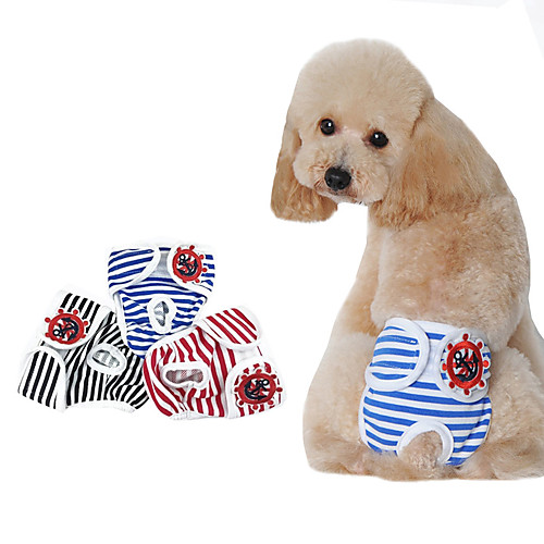 

Dog Cat Pants Striped Elegant Adorable Cute Dailywear Casual / Daily Dog Clothes Puppy Clothes Dog Outfits Breathable Red Black Blue Costume for Girl and Boy Dog Cotton S M L XL XXL
