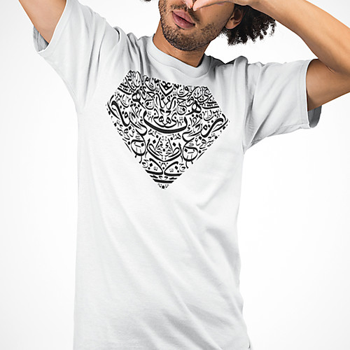 

Men's Unisex Tee T shirt Hot Stamping Graphic Prints Graffiti Plus Size Print Short Sleeve Casual Tops Cotton Basic Fashion Designer Big and Tall White