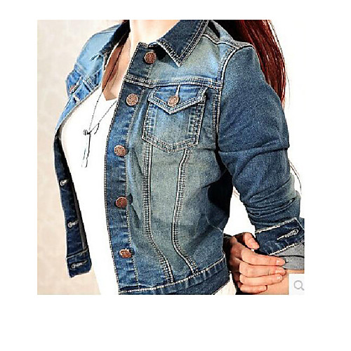 

Women's Coat Daily Wear Spring Summer Regular Coat Regular Fit Casual / Daily Jacket Solid Color Others Photo Color