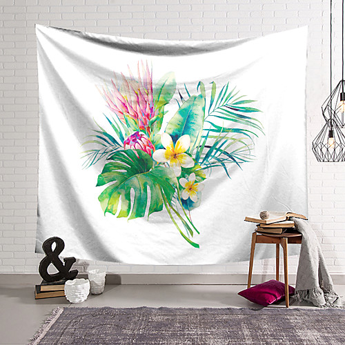 

Modern Floral Wall Tapestry Art Decor Blanket Curtain Hanging Home Bedroom Living Room Decoration Polyester