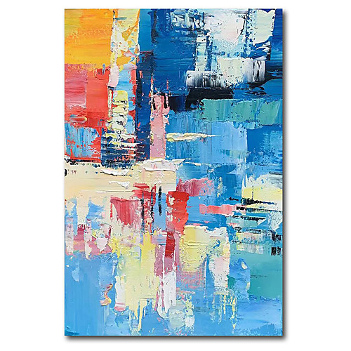 

Oil Painting Handmade Hand Painted Wall Art Modern Craft PaintingBlue Abstract Home Decoration Dcor Rolled Canvas No Frame Unstretched