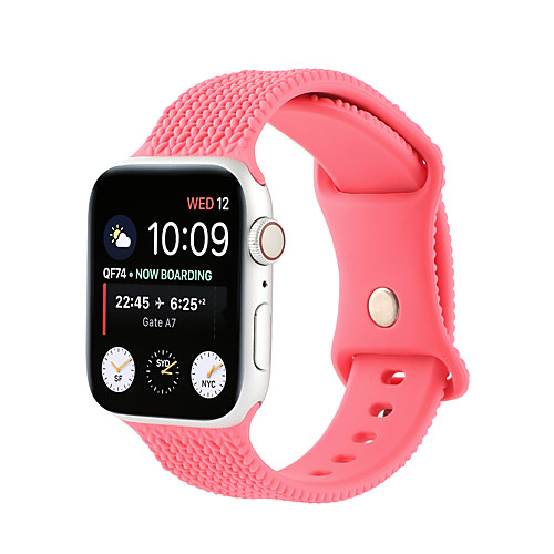 

Smart Watch Band for Apple iWatch 1 pcs Sport Band Silicone Replacement Wrist Strap for Apple Watch Series SE / 6/5/4/3/2/1