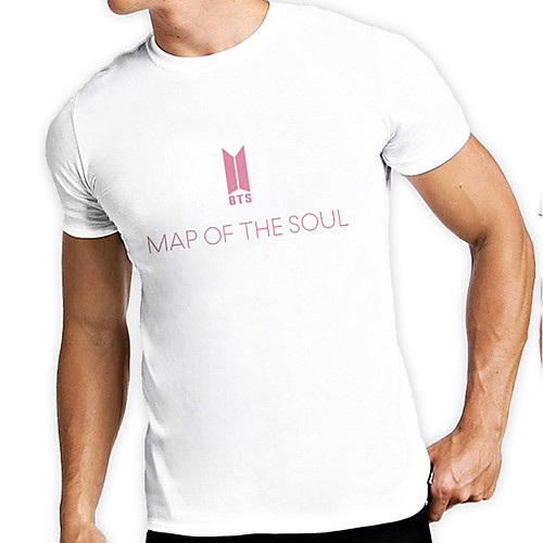 

Men's Unisex Tee T shirt Hot Stamping Graphic Prints Letter Plus Size Print Short Sleeve Casual Tops 100% Cotton Basic Designer Big and Tall White