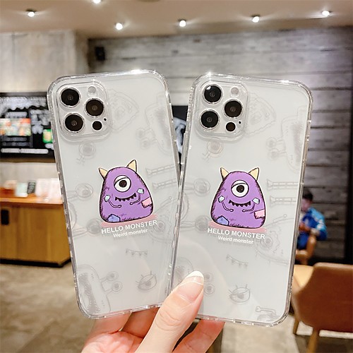 

Phone Case For Apple Back Cover iPhone 12 Pro Max 11 SE 2020 X XR XS Max 8 7 Shockproof Dustproof Cartoon Transparent TPU