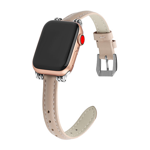 

Smart Watch Band for Apple iWatch 1 pcs Classic Buckle Genuine Leather Replacement Wrist Strap for Apple Watch Series SE / 6/5/4/3/2/1