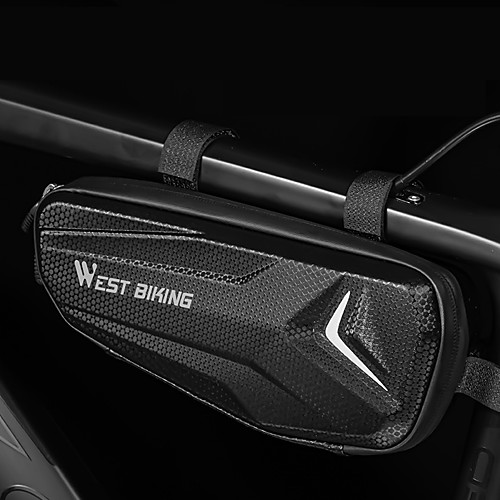 

1.5 L Bike Frame Bag Top Tube Reflective Waterproof Portable Bike Bag PU(Polyurethane) Bicycle Bag Cycle Bag Outdoor Exercise Bike / Bicycle