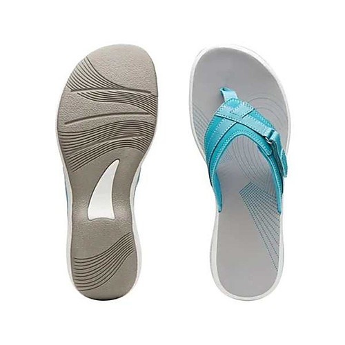 

Women's Sandals Outdoor Slippers Flat Heel Round Toe PU Solid Colored White Red Black
