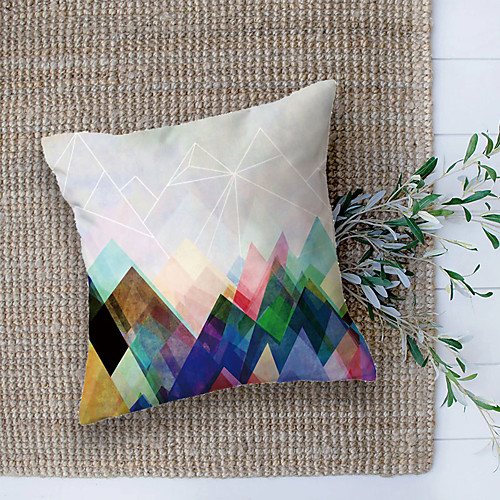 

Double Side Cushion Cover 1PC Soft Decorative Square Throw Pillow Cover Cushion Case Pillowcase for Sofa Bedroom Superior Quality Machine Washable Color Grid