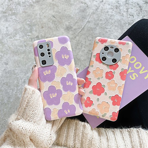 

Phone Case For Huawei Back Cover P40 P40 Pro Mate 40 P30 P30 Pro nova 7 SE Nova 7 5G Mate 30 nova 7 Pro 5G nova 5 Shockproof Dustproof Flower TPU