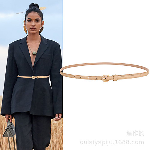 

thin black red belt female decoration small skirt shirt jacket fashion all-match trend leather belt korean original cool